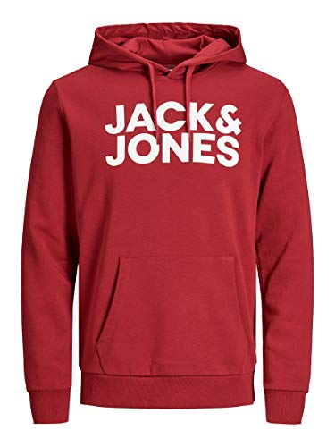 Preisvergleich Produktbild JACK & JONES Herren Hoodie Logo SRio Red