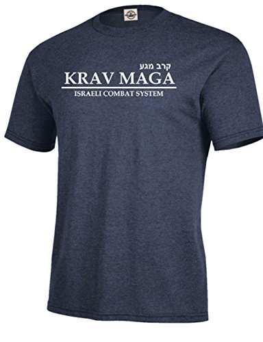 Got-Tee- Krav MAGA Israeli Martial Art Combat T-Shirt (Large, Denim Heather)