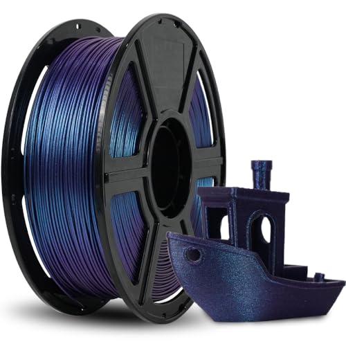 FLASHFORGE Filament pour Imprimante 3D PLA CamÃ©lÃ©on Filament changeant de couleur 1.75mm, change de couleur avec la lumiÃ¨re et les angles, bobine de 1KG (2.2lbs), Dimensions +/- 0.02mm (Nebula Purple)