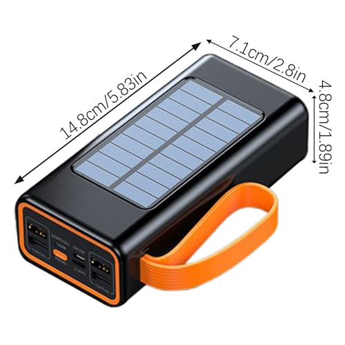 Power Bank Solar y Cargador Portátil para Móviles con Batería Externa Compacta para Excursiones 6