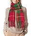 Loritta Womens Scarf Fashion Long Plaid Shawls Wraps Big Grid Winter Warm Lattice Large Scarves Gifts, Christmas Lattice
