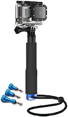 Telescoping Handle Grip for GoPro with Three Bonus Aluminum Thumb Screws for Hero 1 2 3 3+ 4