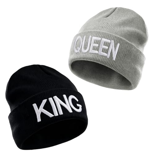 WinHoliLux 2er Set Beanie Strickmütze,Weihnachten Partner...