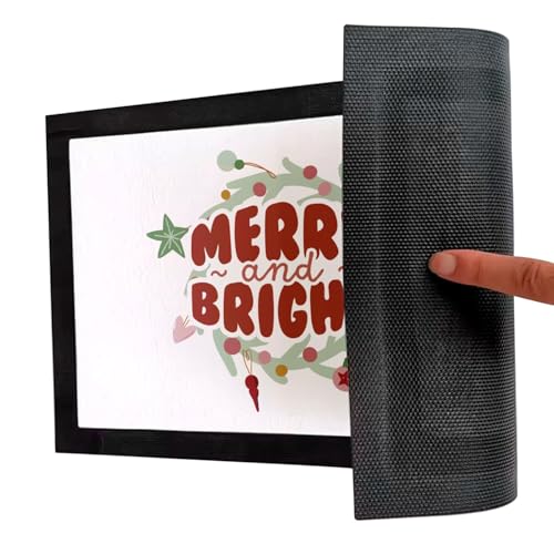 Paillasson Blanc Merry and Bright de qualité supérieure pour décoration Noël - 5