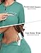 Deyeek Chemo Port Shirts for Women 2 Side Snaps Long Sleeve Shoulder Post Surgery Clothing Dialysis Breast Cancer Shirts