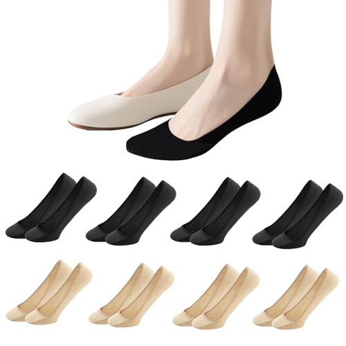 Soleeya 8 Paires Chaussettes Invisibles Femme Bateau Basses...