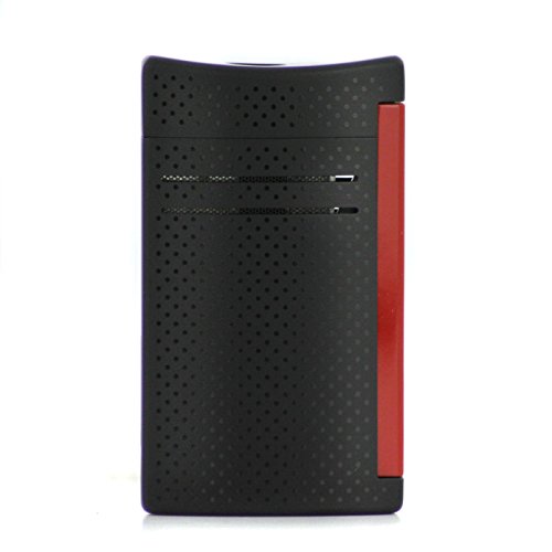 Encendedor S.T.Dupont MaxiJet Punch Negro y Rojo miniatura 4