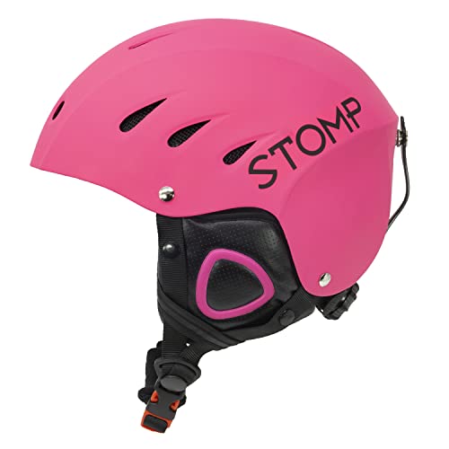 STOMP Ski & Snowboarding Snow Sports Helmet with Build-in Pocket