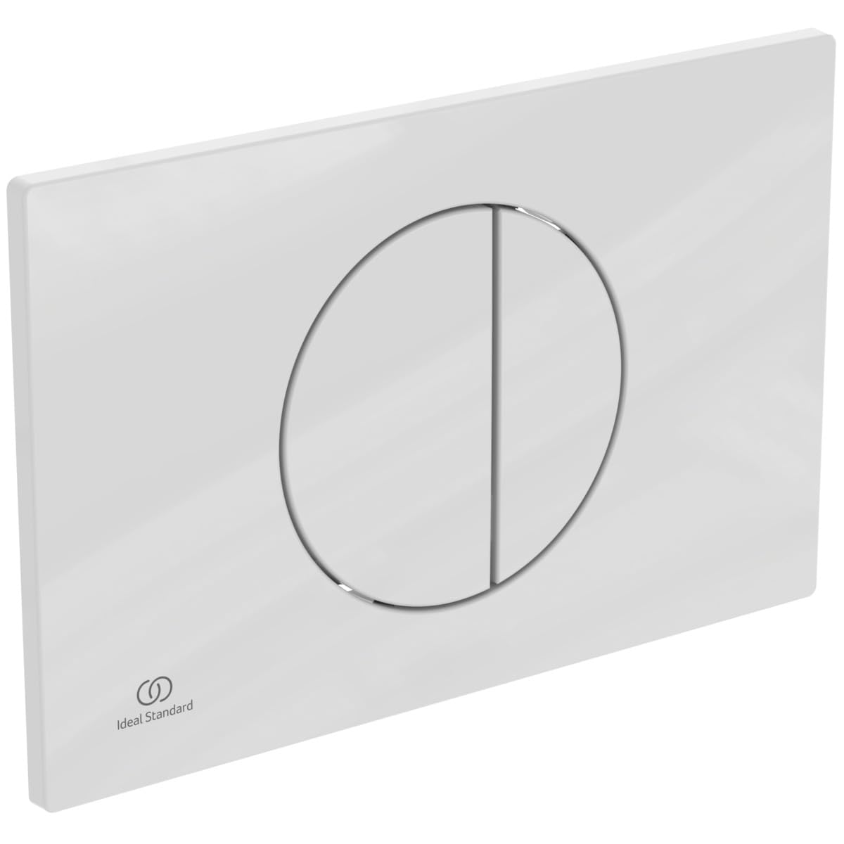 Ideal Standard - OLEAS M5, Piastra di comando meccanica WC, Placca di azionamento per cassette di risciacquo doppio scarico, Bianco