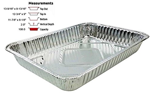 Handi-Foil 13" X 9" Oblong Aluminum Foil Disposable Cake Pan - Ref # 394 (Pack Of 25) #TOP1