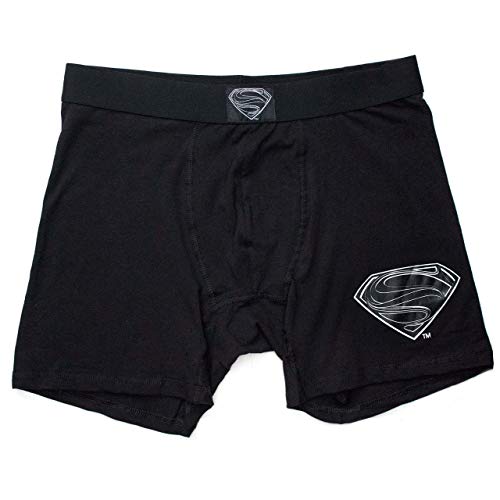 Superman Black Suit Men's Underwear Boxer Briefs- Small (28-30)