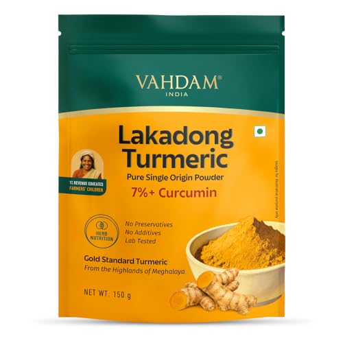 Image of VAHDAM Lakadong Turmeric Powder | 7%+ Curcumin | 100g | Sourced from Meghalaya