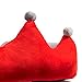 PAPITLULU Pet Bed for Dog and Cat Rectangle Plush Self-Warming Crown Puppy Sofa Mat Cushion, Red Crown