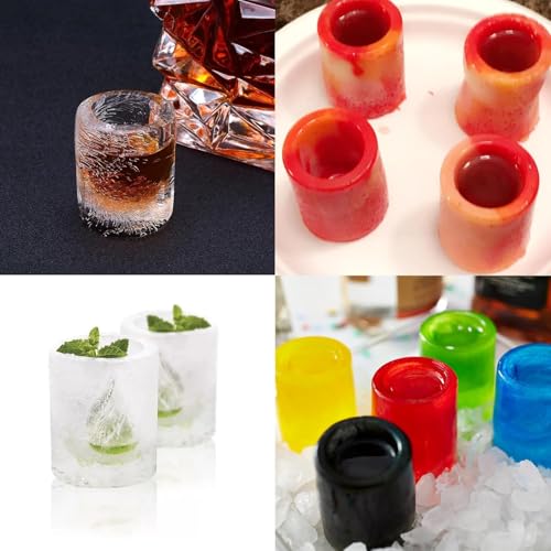 Molde de silicona para 12 vasos de hielo tipo shot miniatura 3