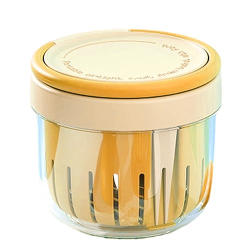 Taza de almacenamiento de ensalada de frutas reutilizable - Contenedor de viaje impermeable de 650 ml con colador integrado uva, playa compacta para aperitivos | Holder Portable Office Senderismo