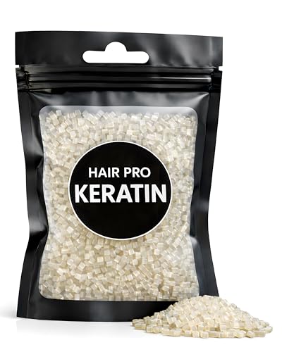 Kératine extension cheveux HairPro granulés transparents 100g pose à chaud