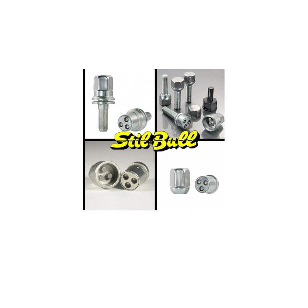 Pernos antirrobo para coche Still Bull para llantas de aleación compatible con Jeep Avenger desde 2023 en adelante (ZH4) perno para llanta de rueda Farad Kit de 4 pernos + 1 llave