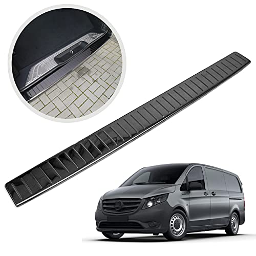 Chromemaster | Protezione paraurti Posteriore | Compatibile con Mercedes Vito Classe V W447 dal 2014- | Acciaio INOX lucido, grafite lucida | Protezione paraurti protegge la vernice del paraurti