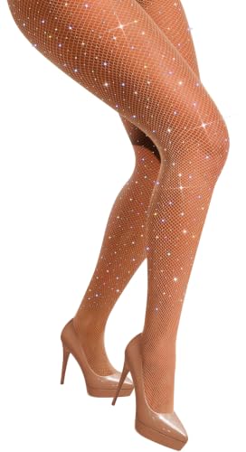 Image of VEBZIN Sparkly Fishnets Stockings Fishnet Tights for Women