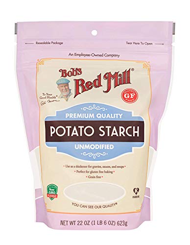 Bob's Red Mill Almidón de patata resellable, bolsa de pie, 22 onzas (paquete de 2)