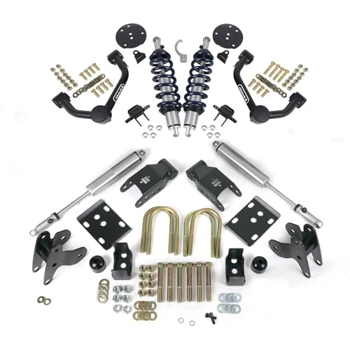 Ridetech 12290110 | Performance Lowering Suspension Kit (up to 3 inch Front & 5.5 inch Rear Drop) Fits Ford F150 2WD (2015-2025)