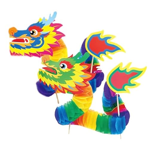 Eterspr 2 PCS Guirnalda Dragones Chinos, Chino Dragón Papel 3D, Adecuado para Decorar la Sala de Estar, Decoración de Fiestas del Festival de Primavera | Ya disponible en tu tienda friki favorita! En mundofriki.es!