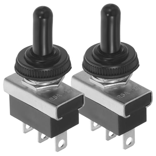 SOESFOUFU 2pcs Heavy Duty Toggle for Car Boat Spdt Electrical Pin Design Versatile for Automotive Applications Easy to Operate