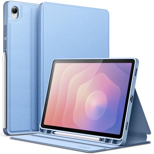 JETech Funda para Samsung Galaxy Tab S11 con Porta para S Pen, Carcasa Tableta Slim Folio Soporte Protectora, Visualización Multiángulo, Auto Estela/Sueño (Azul)