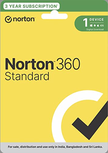 Image of Norton 360 Standard |1 User 3 Year|Total Security For Pc,Mac, Android Or Ios |Additionally Includes Password Manager, Pc Cloud Back Up, Safecam For Pc|Email Delivery In 2 Hrs