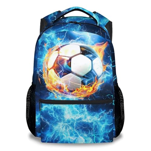 Kids Backpack - Soccer Backpacks for Boys Girls - Sports Bookbag for Youth - Durable School Bag for Elementary(17 Inch)