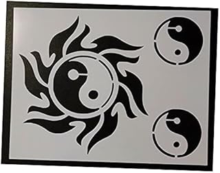 amazon com yin yang stencil
