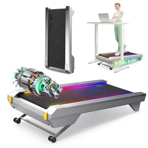 15 Best Smart Treadmill Desk Setups to Boost Productivity and Comfort 19 UREVO CyberPad Smart Walking Pad with 14% Auto Incline, Brushless