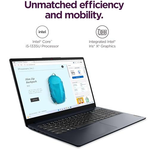 Image of Lenovo IdeaPad 15.6 inch FHD Touchscreen Laptop, Intel 10-Core 13th Intel i5