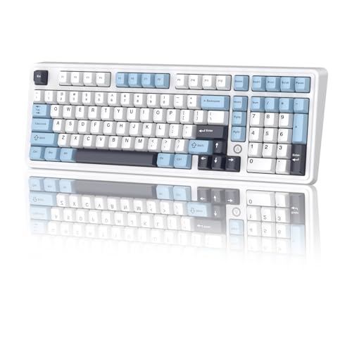 Image of Ajazz AK980MAX Wired Magnetic Axis Mechanical Keyboard, 98% Hot-Swappable Custom Keyboard with RGB Backlighting, Pre-Lubricated Switches, PBT Keycaps, Suitable for MAC /Win /Visa /PC