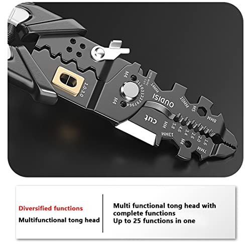 Wire Stripper, 25 In 1 Wire Stripping Tool, 3-14 Awg Wire Cutter Stripping, Cable Stripper Tool, Wire Crimping Tool, Multi-Function Hand Tool For Electric Cable Stripping Cutting And Crimping (1Pc) #TOP7