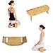 Banc de méditation, Tabouret de méditation en Bambou siège de Genou Pliant Tabouret de Yoga Ergonomique en Bambou