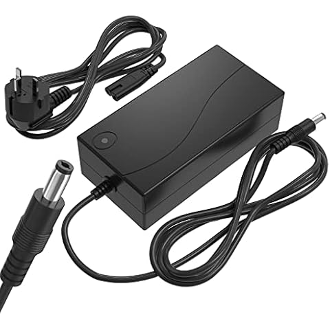 NOPWOK 42V 2A Charger PowerFast Universal DC Charger with 1 Prong Diameter 5.5mm 2.1mm Connector Power Charger for 36V 1 Prong Universal Lithium Batteries Cover