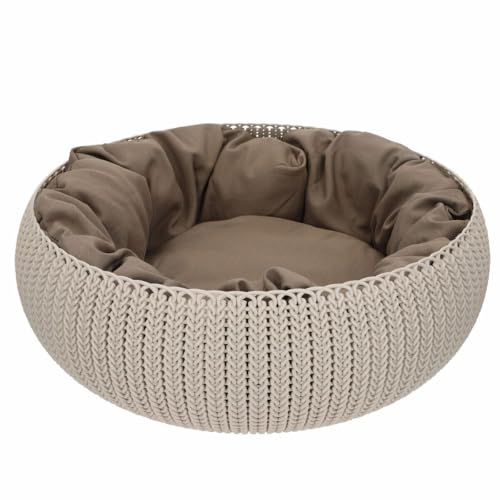 Curver 229321 Liegeplatz für Tiere, Plastik, Hellbraun, 54 x 54 cm