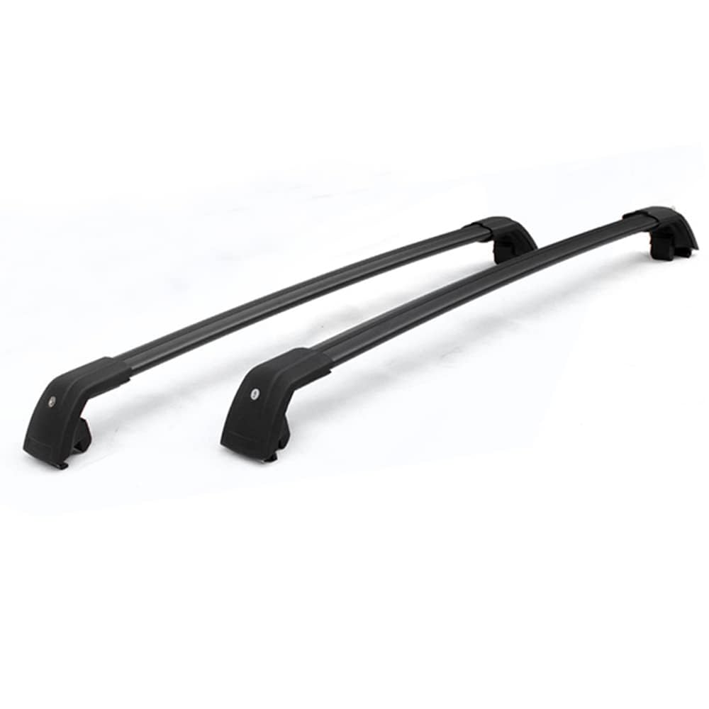 BARRES DE TOIT pour Hyundai Santa FE 2019-2024 Aluminium 2Pcs Noir TÜV
