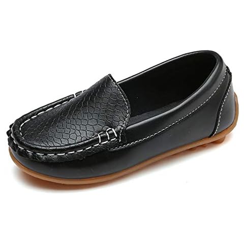 Vorgelen Mocasines de Cuero para Niños Moda Casual Zapatos del Barco Chicos Chicas Linda Comodidad Loafers Antideslizante Cover