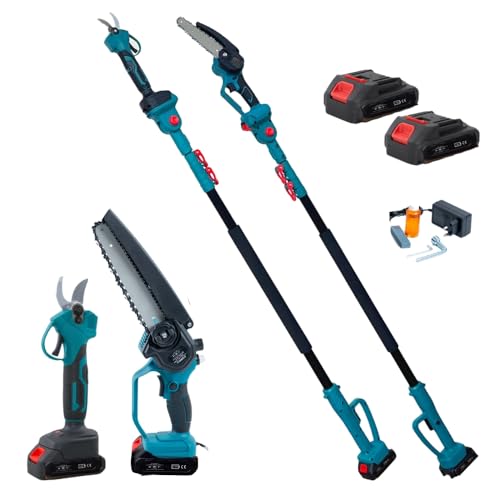 A.M.C. Kit Potatura Forbice e Motosega Elettriche 8 Pollici con