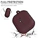 AIRSPO Galaxy Buds Pro 3 case, Silicone Case Compatible for Samsung Galaxy Buds Pro 3 2024 / Galaxy Buds 3 case with Cleaner Kit & Keychain, Burgundy