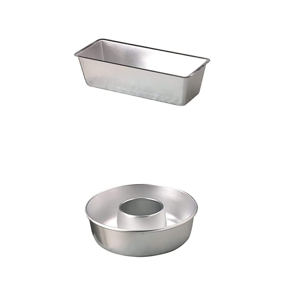 COAL3826 Stampo Plumcake, in Alluminio, 26 cm, Argento COAL3724 Stampo teglia Ciambella con Tubo, in Alluminio, Argento, 24 cm