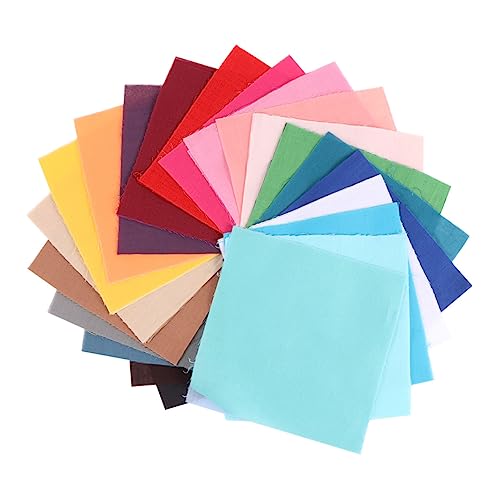 ERINGOGO Cloth Cross 50pcs Handmade Embroidery Cloth Solid Cotton Sheet for DIY Patches Sewing Craft