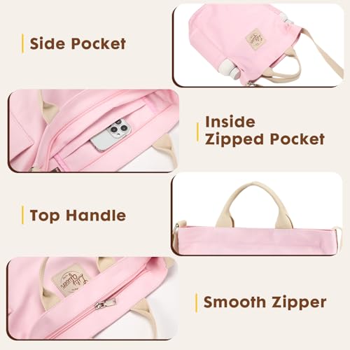 Image of Lily queen Women Canvas Tote Handbags Casual Shoulder Work Bag Crossbody