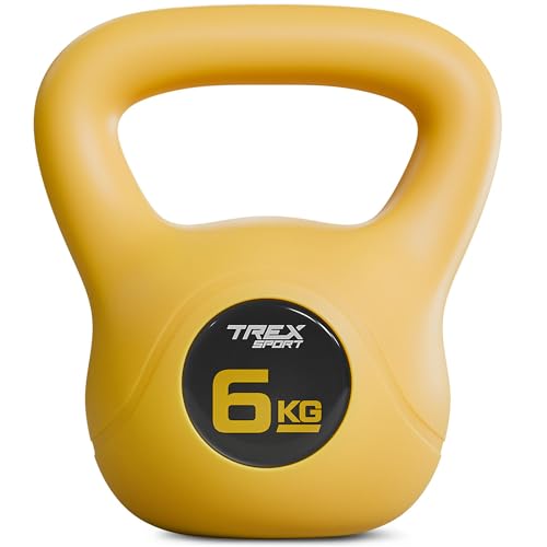 TREX SPORT Kettlebell 6kg TX-006CKB | 8kg, 10kg, 12kg, 16kg, 20kg Kugelhantel & Kugelgewichte für Ganzkörper-Workout | rutschfester Griff, bodenschonend TREX SPORT Kettlebell 6kg TX-006CKB | 8kg, 10kg, 12kg, 16kg, 20kg Kugelhantel & Kugelgewichte für Ganzkörper-Workout | rutschfester Griff, bodenschonend