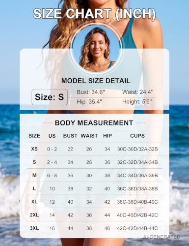 Image of Blooming Jelly Women's High Waisted Bikini Sets Tummy Control Bathing Suit Two Piece Swim Suit 2026 Retro Swimsuit