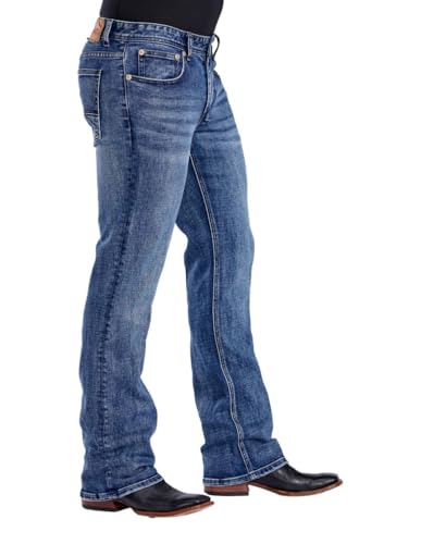 Stretchable Rocker Fit Jeans with Blue Rinse2