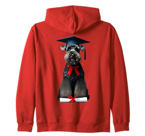 Gorra de graduación de perro Kerry Blue Terrier, propietario de la escuela Sudadera con Capucha
