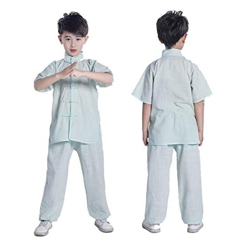FYUUN Tai Chi Uniform Clothing Arts Wing Chun Shaolin Kung Fu Short-Sleeved Boys And Girls Cover